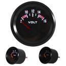 Voltmeter "Youngtimer", Rallye (21120V-2), Ø 52mm (8~16V), schwarz